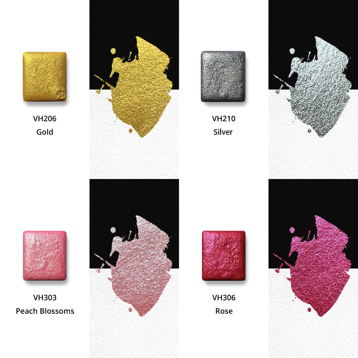 Watercolor Paints – Metallic Edition (16 colors without box) M23