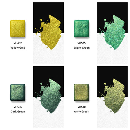 Aquarellfarben - Metallic Set - 12er mit Box - M33