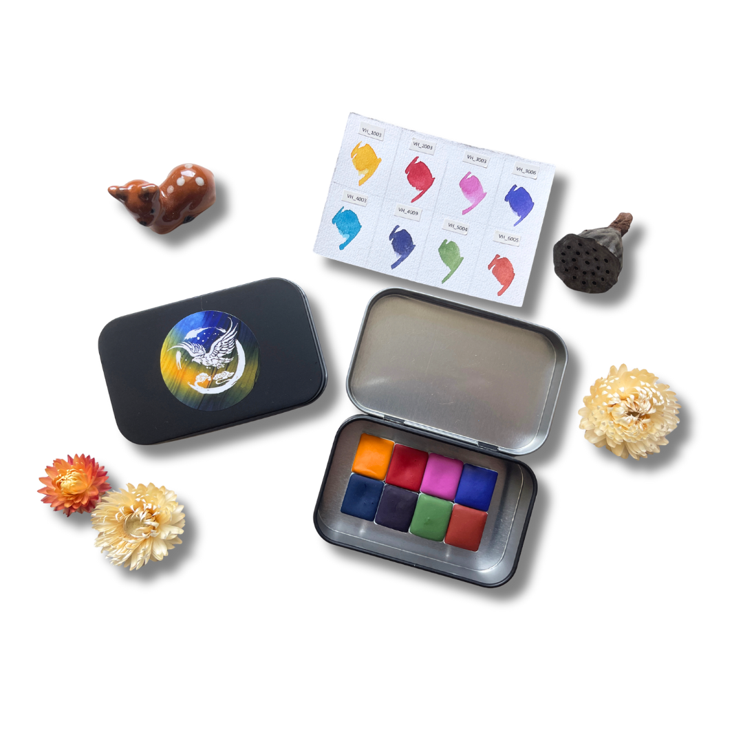 Aquarellfarben – Starter Edition (8 Farben mit Box) S3