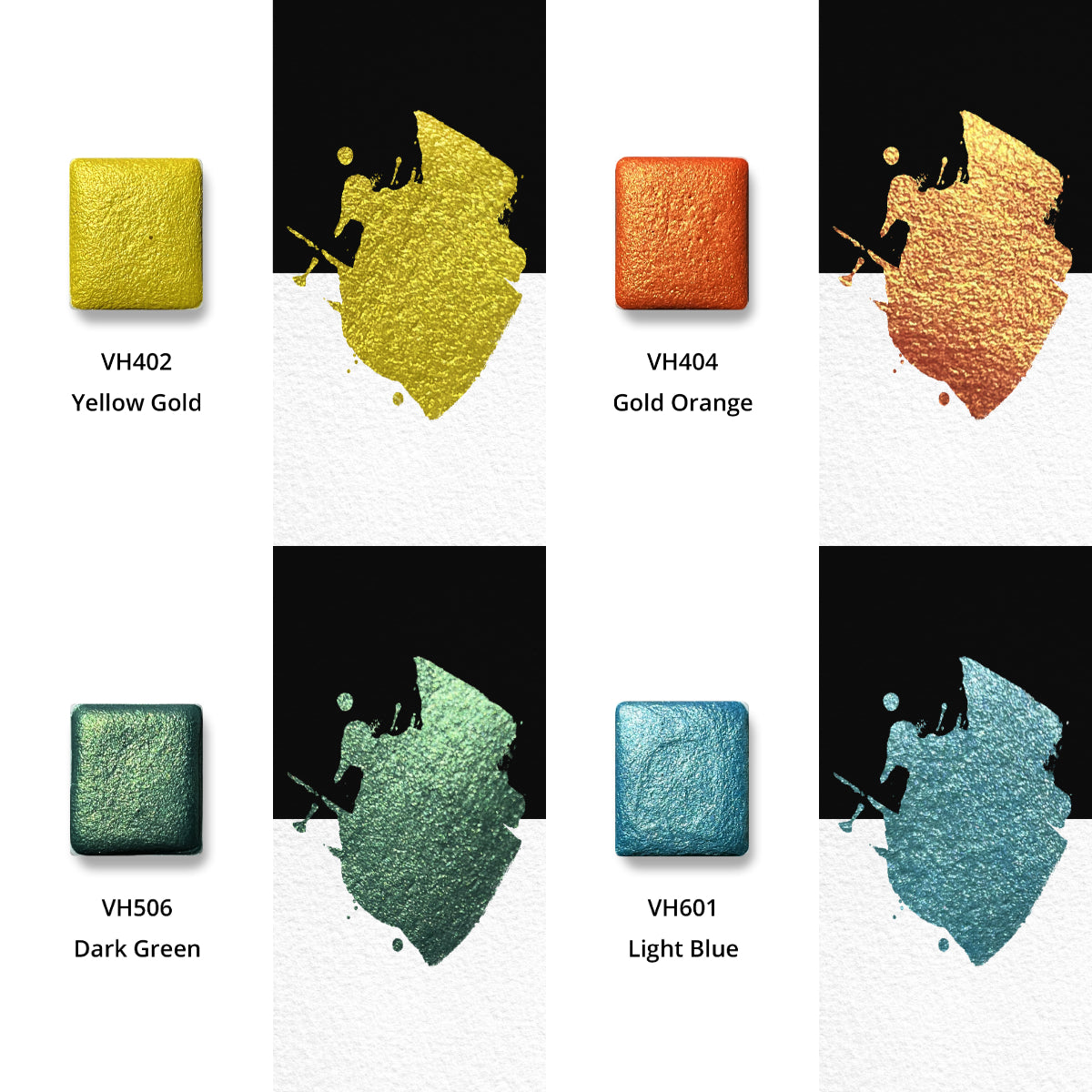 Watercolor Paints – Metallic Edition (16 colors without box) M23