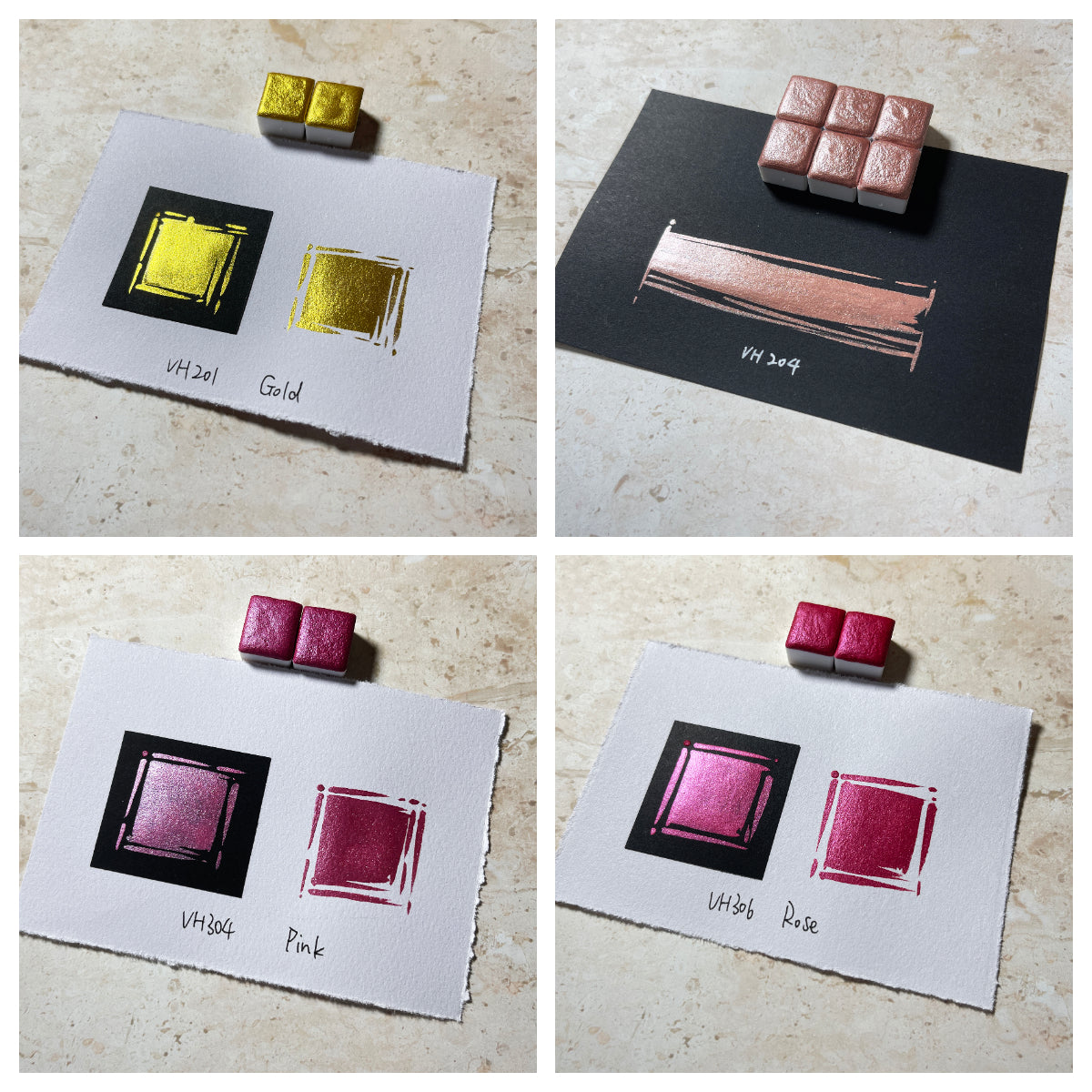 Aquarellfarben – Metallic Edition (24 Farben ohne Box) M29