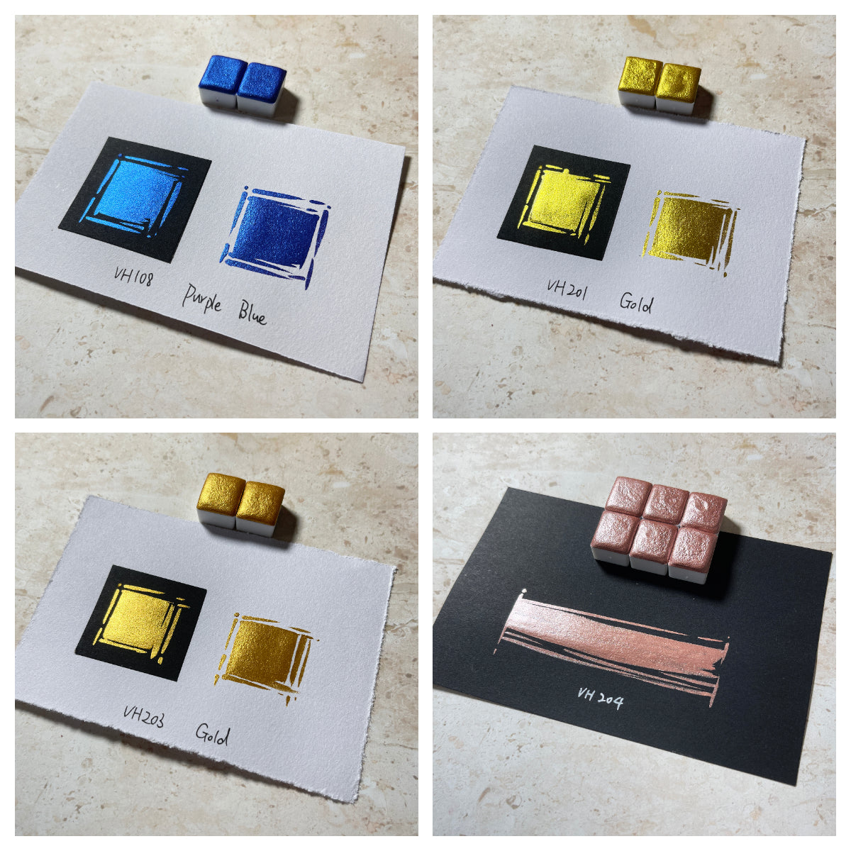 Aquarellfarben – Metallic Edition (36 Farben ohne Box) M27