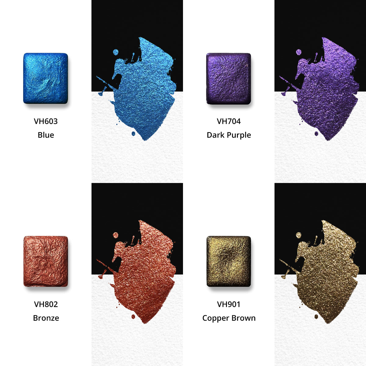 Watercolor Paints – Metallic Edition (16 colors without box) M23