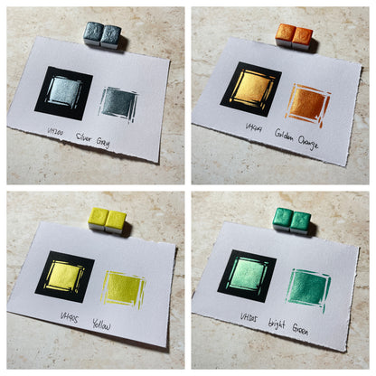 Aquarellfarben – Metallic Edition (24 Farben ohne Box) M29