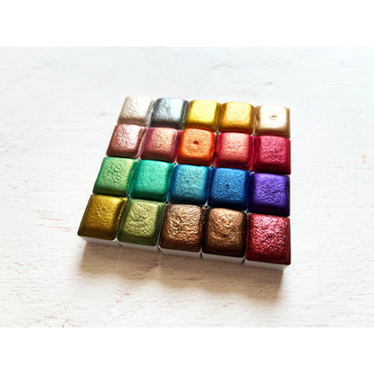 Aquarellfarben – Metallic Edition (20 Farben ohne Box) M25