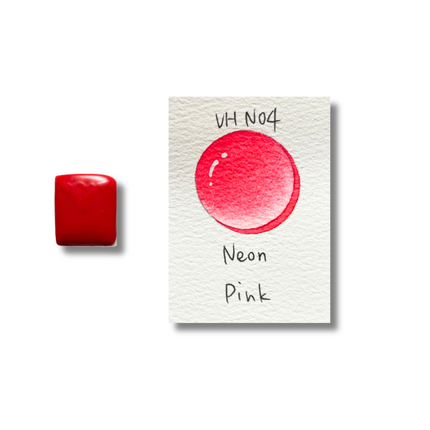 Handgemachte Aquarellfarben - Neon - Pink - VHN04