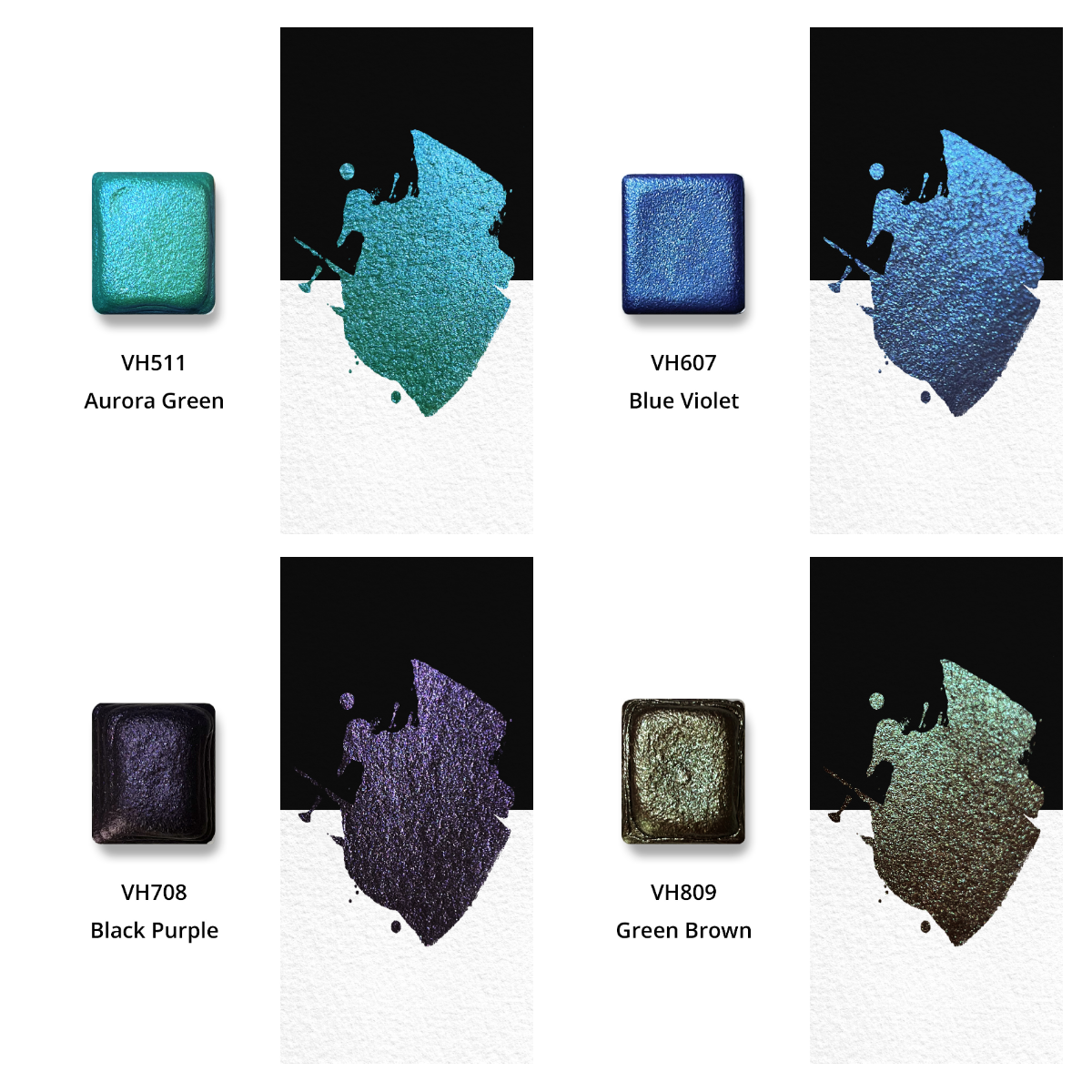 Watercolor Paints – Metallic Collector's Edition (12 colors) PE3