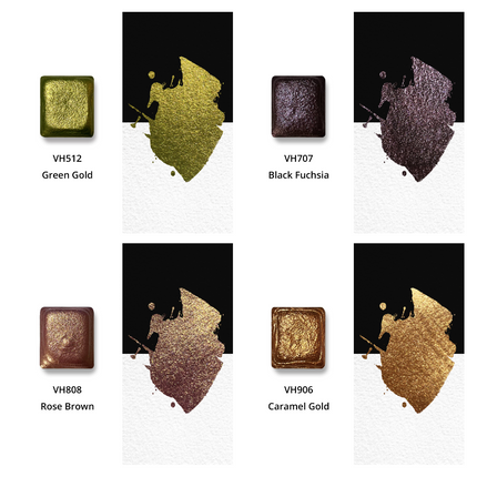 Glitter Luxe – Premium Metallic Watercolor Edition (12 colors) PE3