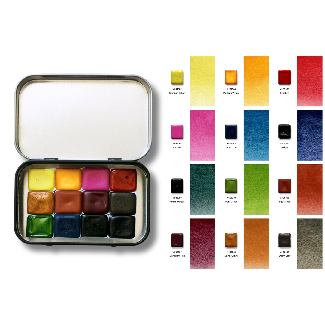 Summer Glow – Honey Watercolor Edition (12 colors with box) H10