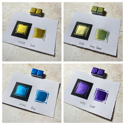 Aquarellfarben – Metallic Edition (24 Farben ohne Box) M29