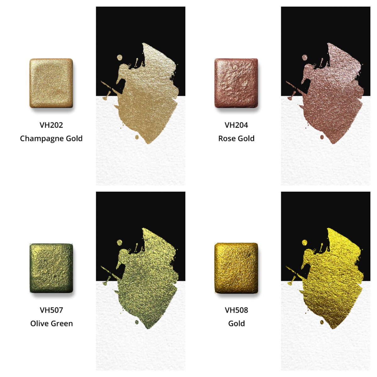 Watercolor Paints – Metallic Edition (12 colors with box) M22