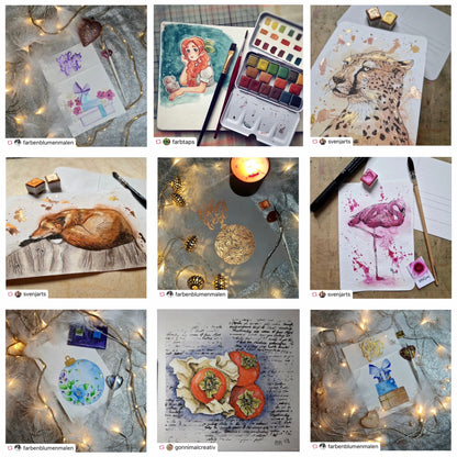 Handmade Watercolor Paints - Metallic - Green - VH505