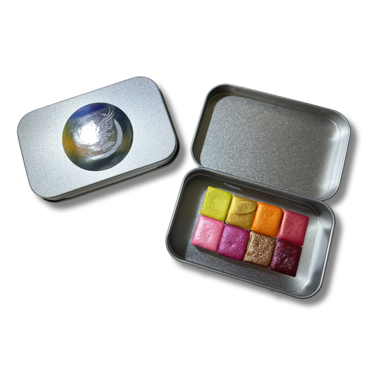 Aquarellfarben – Metallic Edition (8 Farben mit Box) M10