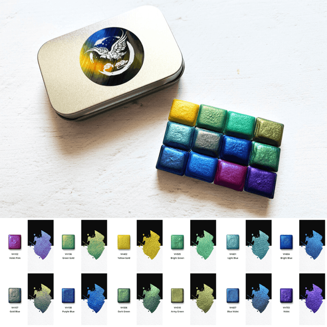 Arctic Night – Metallic Watercolor Edition (12 colors) M33
