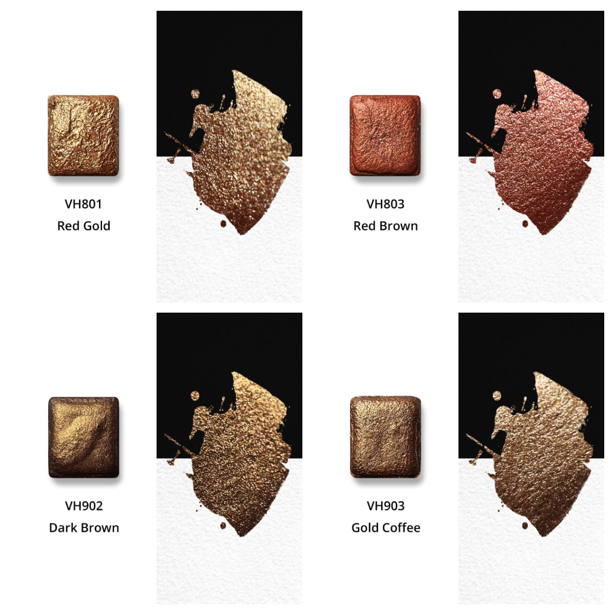 Watercolor Paints – Metallic Edition (12 colors with box) M22