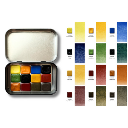 Watercolor Paints – Honey Edition – Landscape – (12 colors with box) H12