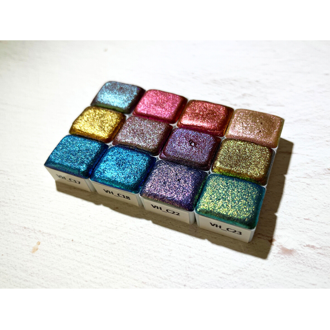 Aquarellfarben – Chamäleon Edition (12 Farben mit Box) C1