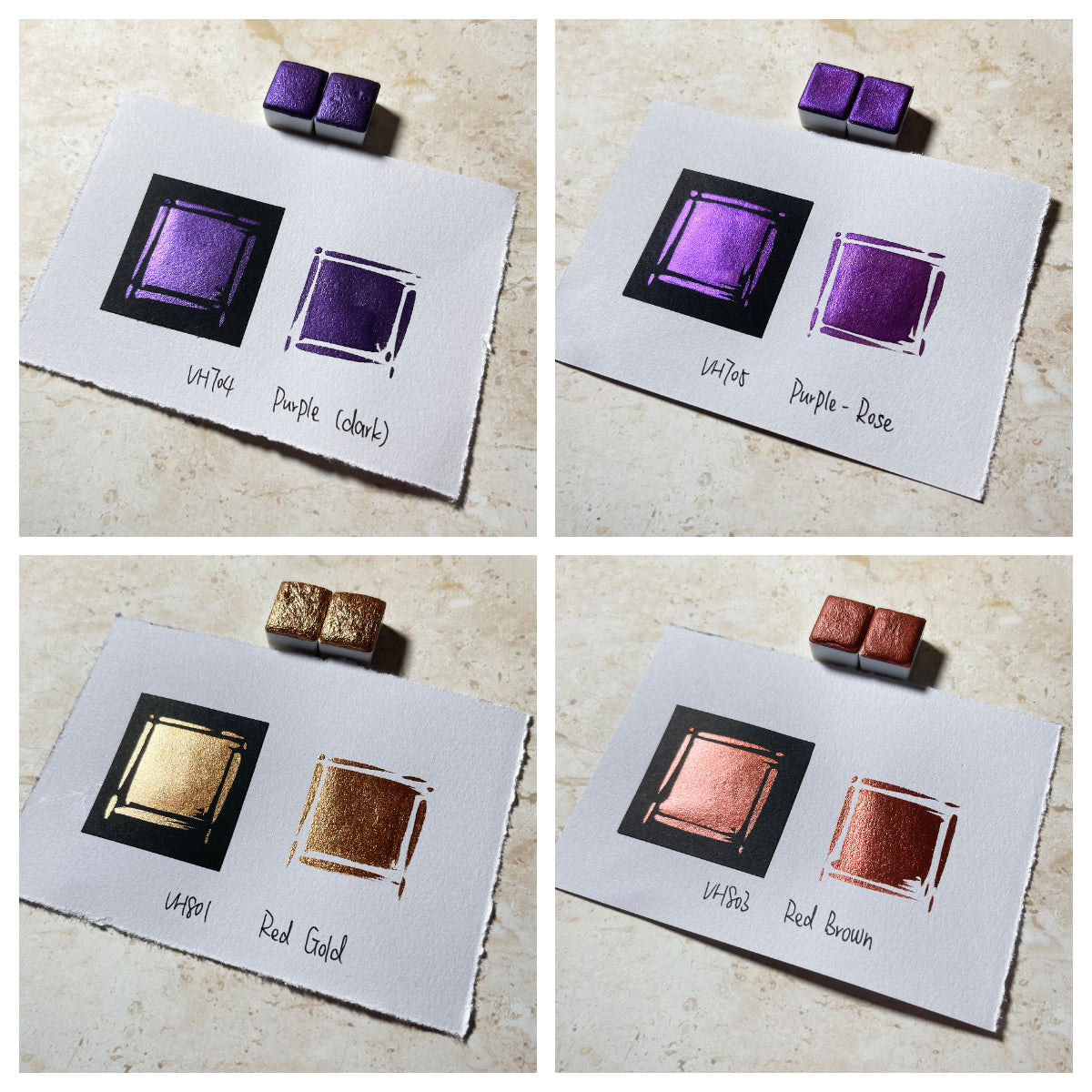 Aquarellfarben – Metallic Edition (36 Farben ohne Box) M27