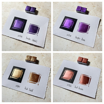 Aquarellfarben – Metallic Edition (36 Farben ohne Box) M27