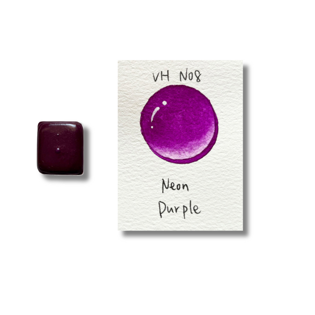 Handgemachte Aquarellfarben - Neon - Violett - VHN08