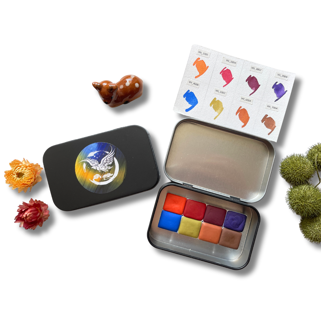 Aquarellfarben – Starter Edition (8 Farben mit Box) S8