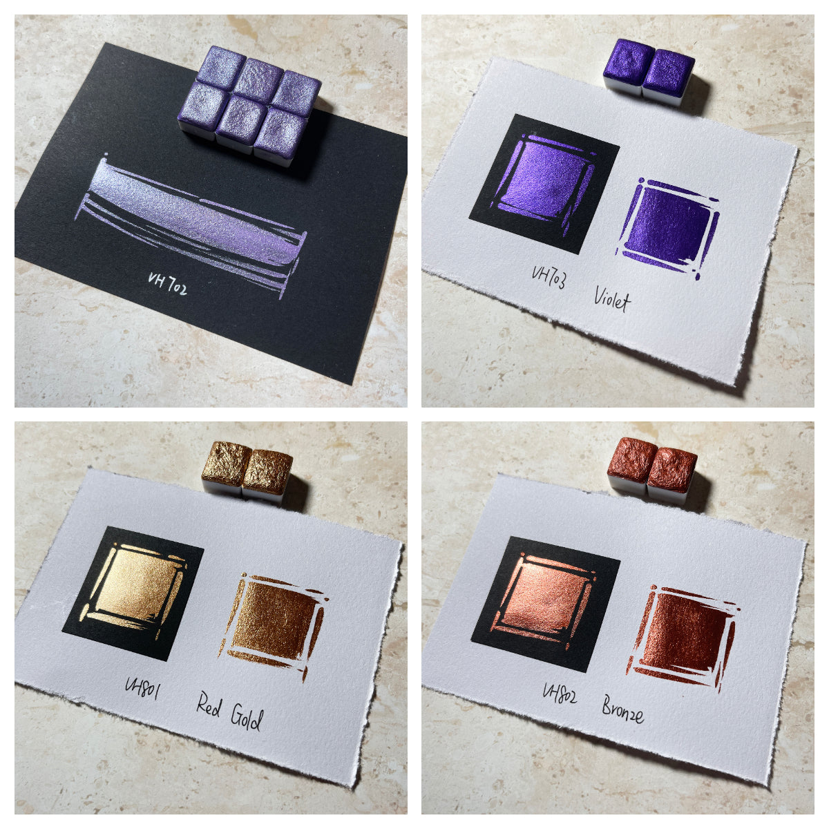Aquarellfarben – Metallic Edition (36 Farben ohne Box) M39