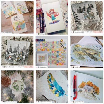 Handmade Watercolor Paints - Metallic - Green - VH505