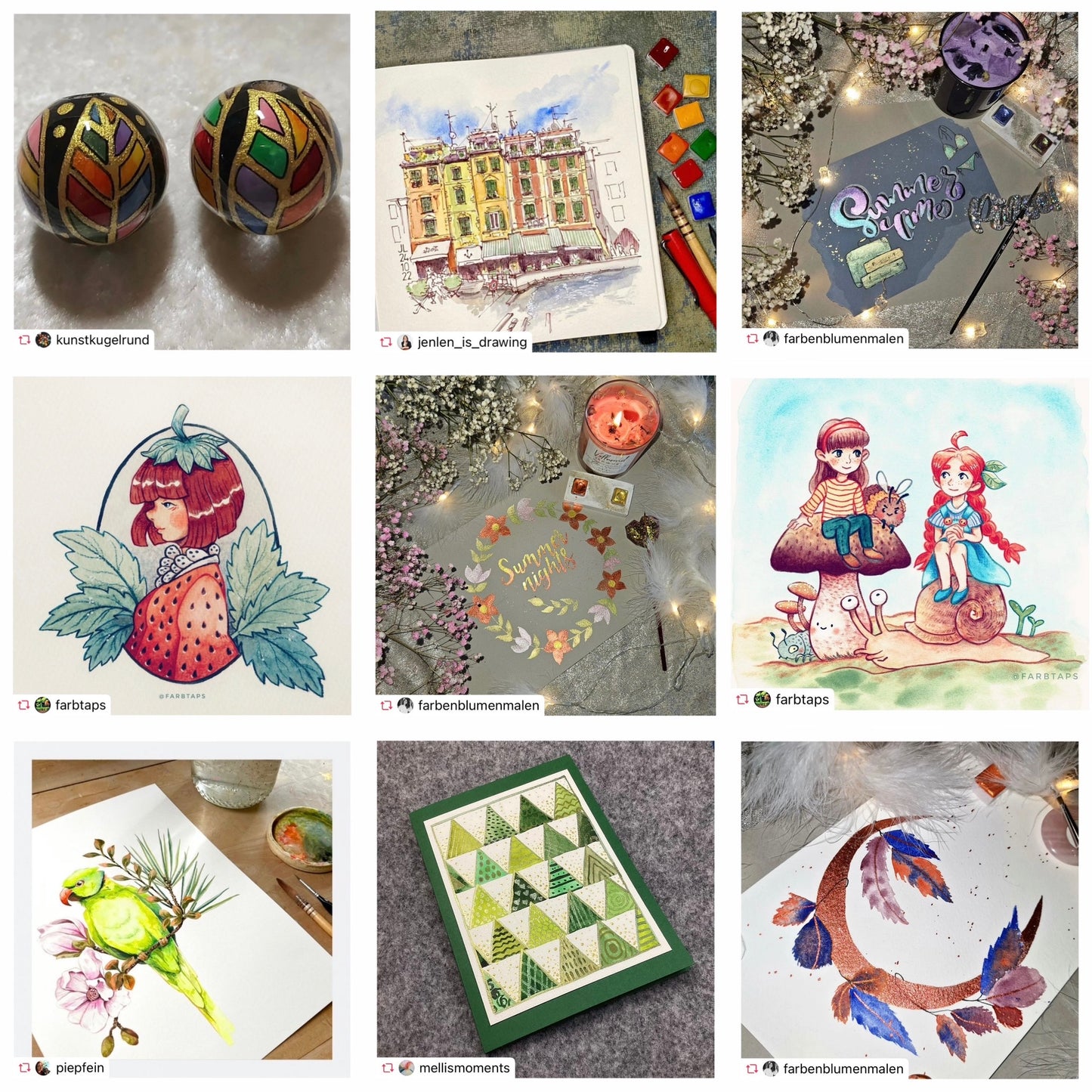 Handmade Watercolor Paints - Metallic - Green - VH505