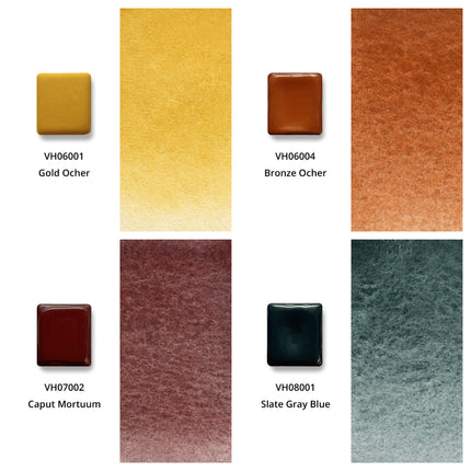 Aquarellfarben - Honig - 12er Set mit B1 Box - H1