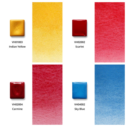 Aquarellfarben - Honig - 12er Set mit B1 Box - H1