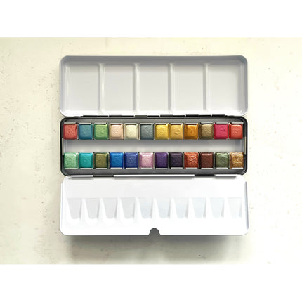 Aquarellfarben - Premium Edition - Metallic - Gloria 24er - PE8
