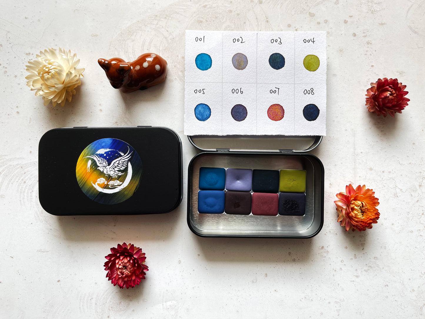 Aquarellfarben – Limitierte Edition (8 Farben mit Box) L1