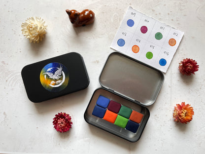 Aquarellfarben – Limitierte Edition (8 Farben mit Box) L2