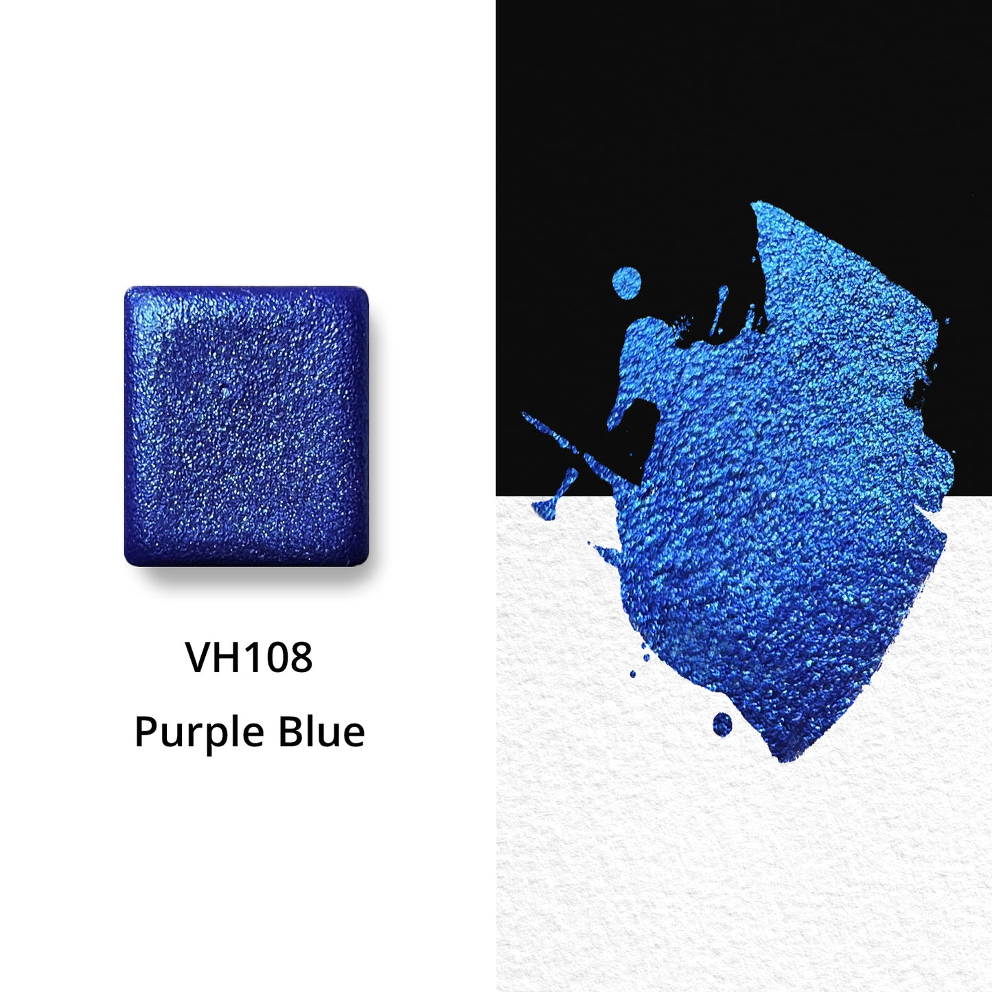 Watercolor Paints - Metallic - Violet Blue - VH108