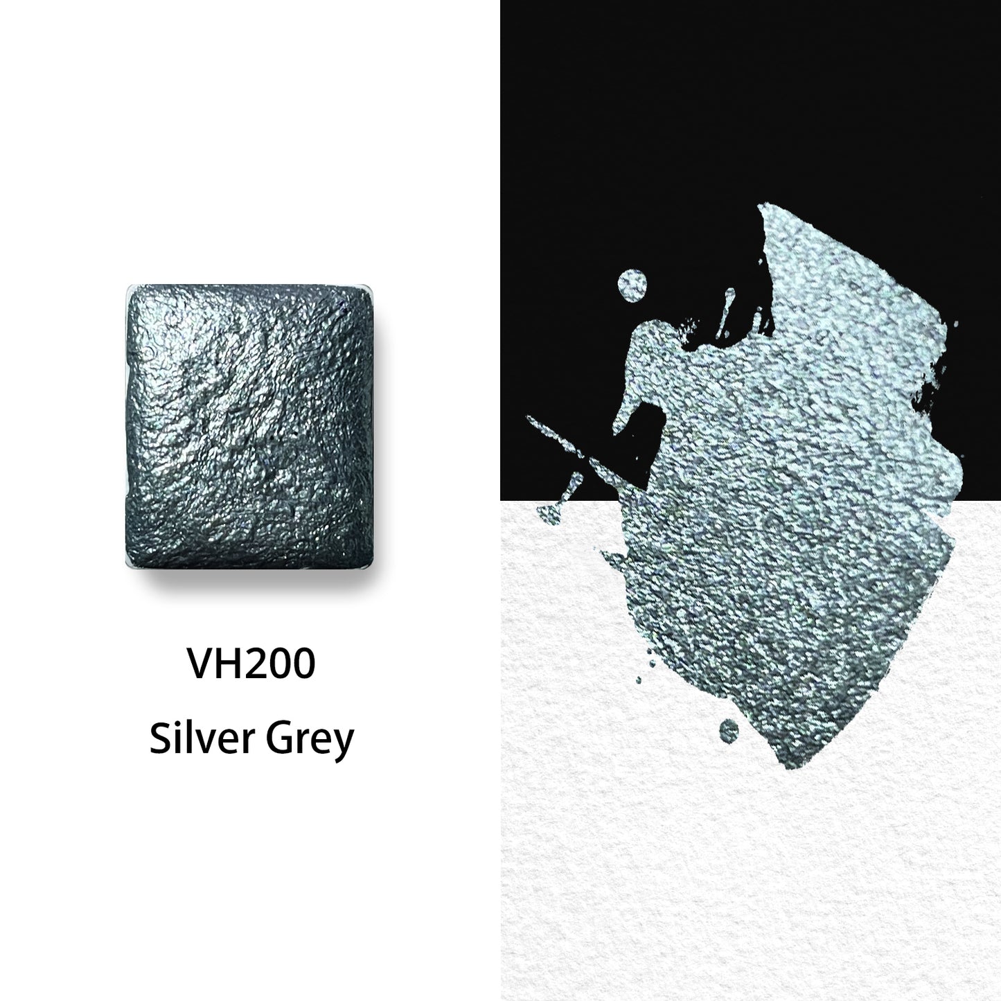 Watercolor Paints - Metallic - Silver Grey - VH200