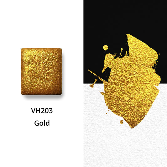 Watercolor Paints - Metallic - Gold - VH203