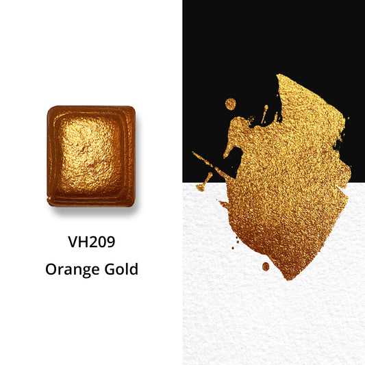 Watercolor Paints - Metallic - Orange Gold - VH209