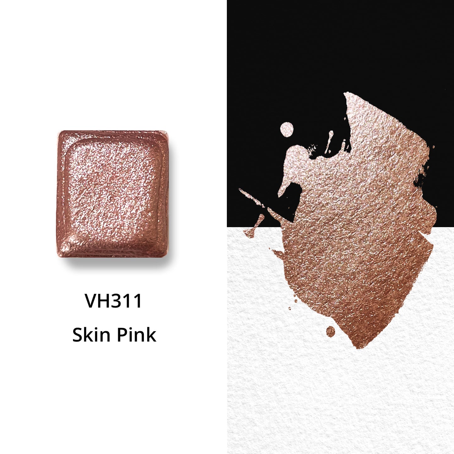 Watercolor Paints - Metallic - Skin Tone Pink - VH311
