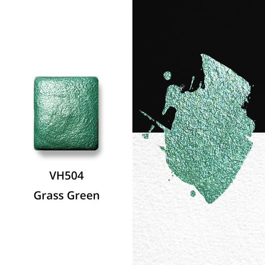 Watercolor Paints - Metallic - Grass Green - VH504