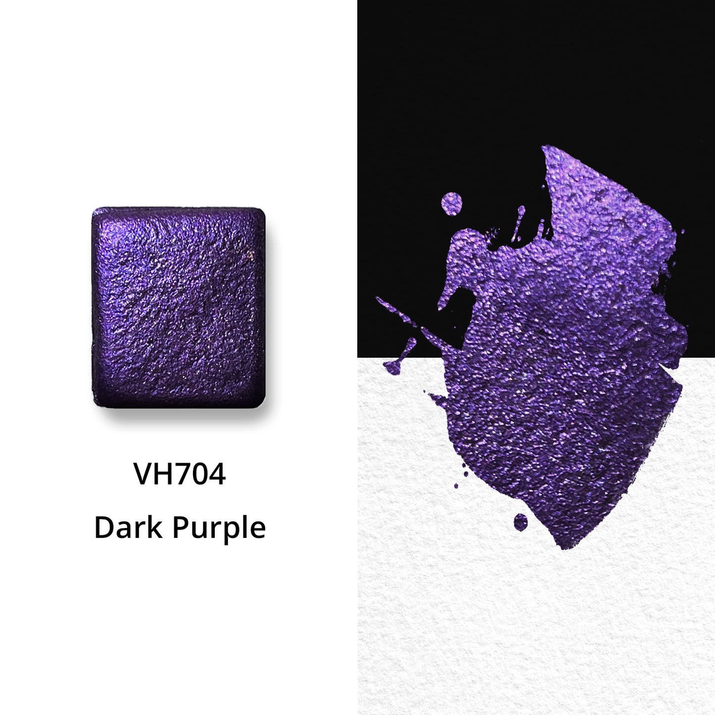 Watercolor Paints - Metallic - Dark Violet - VH704