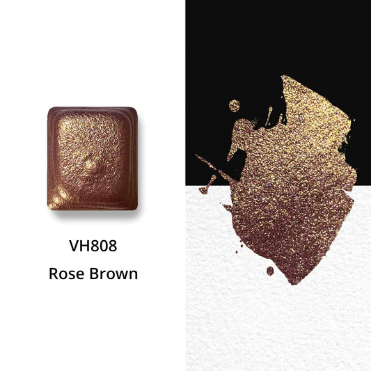 Watercolor Paints - Metallic - Pink Brown - VH808