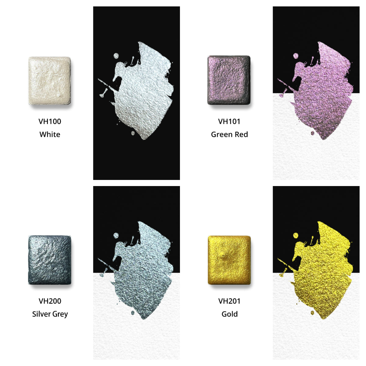 Watercolor Paints – Metallic Edition (12 colors with box) M22